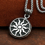 Apollo Sun God Stainless Steel Pendant Necklace