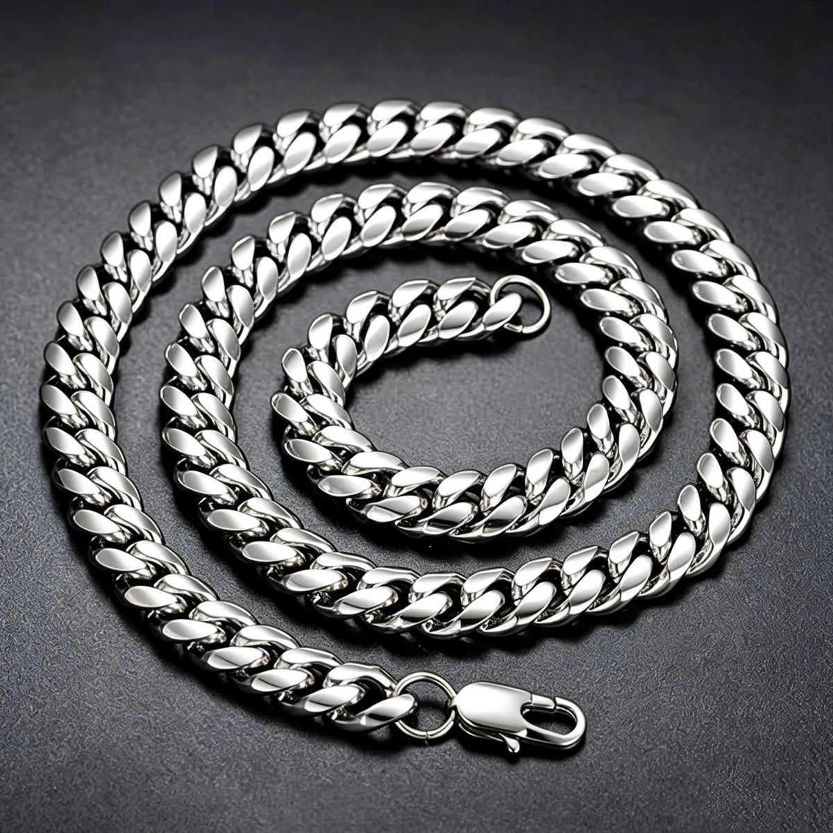 Cuban Link Chain Necklace 10mm — Stainless Steel