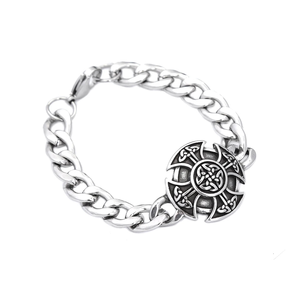 Celtic Knot Chain Bracelet — Stainless Steel