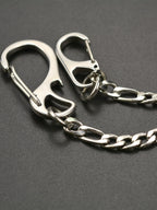 Figaro 3:1 Choker Necklace Jeans Chain 21 Inch — Stainless Steel