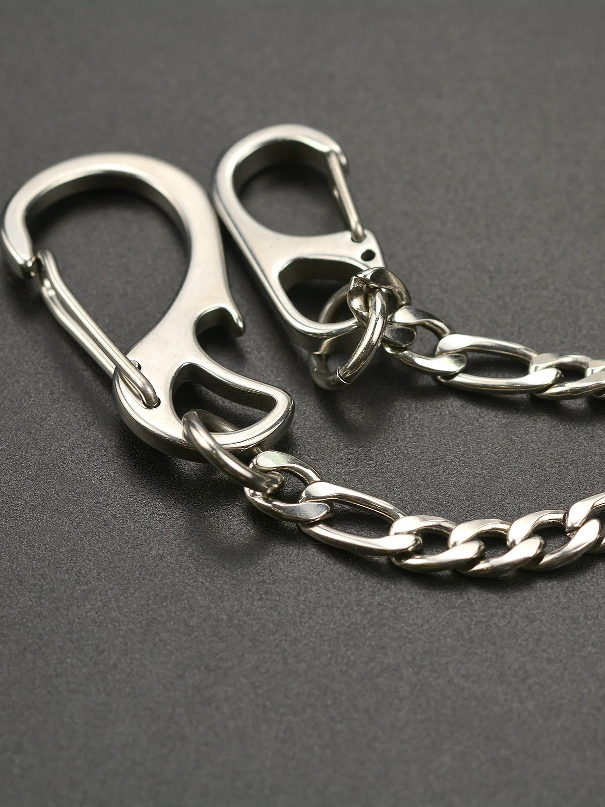 Figaro 3:1 Choker Necklace Jeans Chain 21 Inch — Stainless Steel
