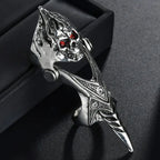 Gothic Punk Dragon Eagle Skull Joint Knuckle Full Finger Claw Ring Unisex Cool Heavy Rock Party Club Charm Knuckle
