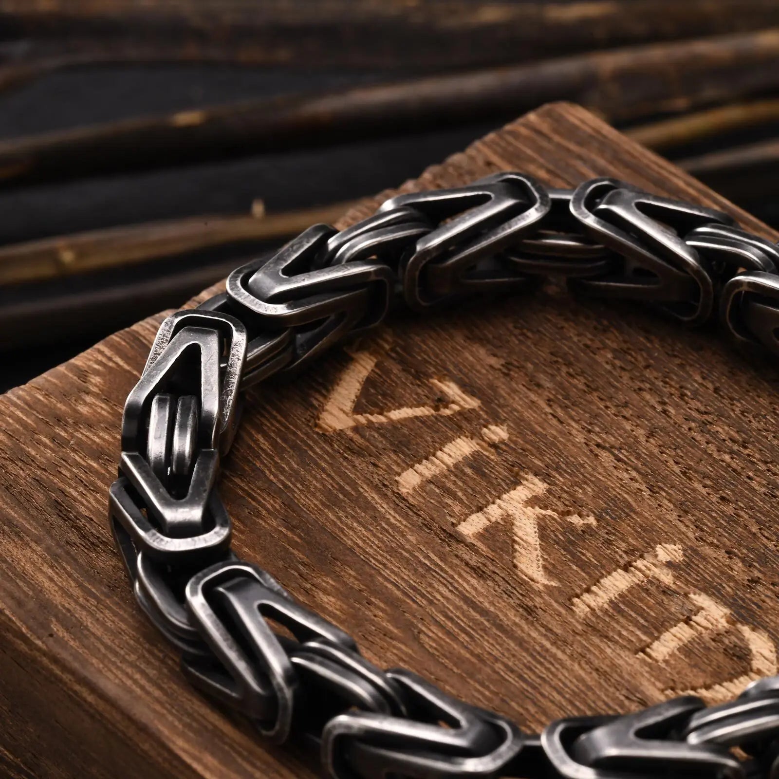 Byzantine V-Shape Chain Bracelet — Stainless Steel