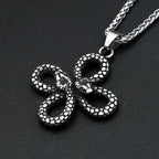 Gothic Snake Stainless Steel Pendant Necklace