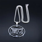 Occult Sigil Silver Pendant Bathin Demons Seals