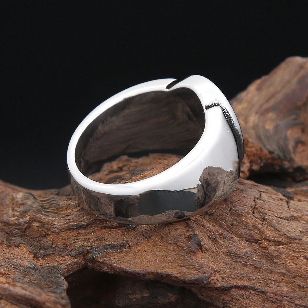 Black Ring Punk Number Rock Eight Billiard Ball
