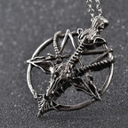 LaVeyan Baphomet Sigil Pendant Necklace — Inverted Pentagram