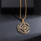 Celtic Trinity Knot Pendant Necklace — Zinc Alloy