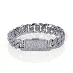 Iced Out Cuban Bracelet Stainless Steel 14MM