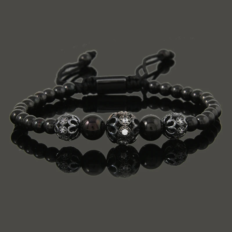 Luxury Stainless Steel Beads Ball Charms Man Bracelets For Women Jewelry Gift