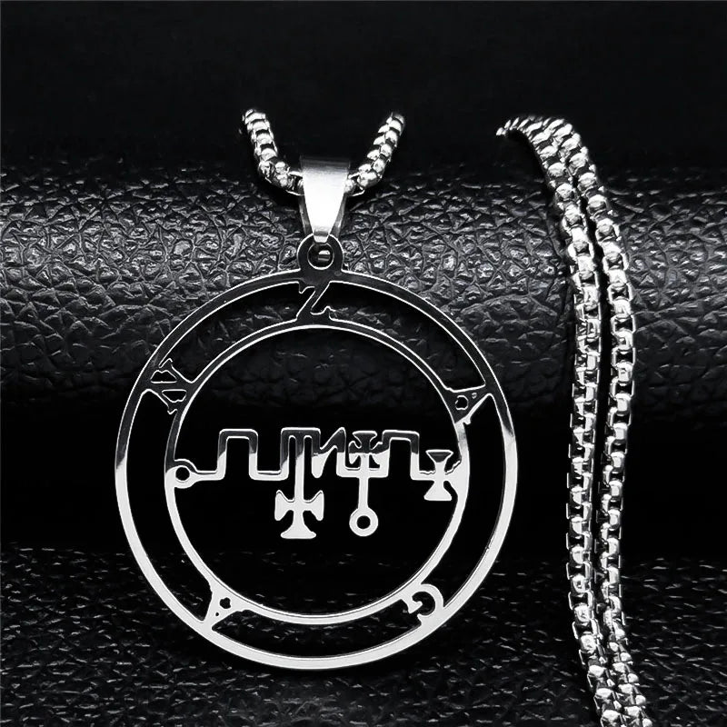 Astaroth Sigil Pendant Necklace — Stainless Steel