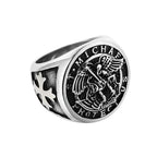 Saint Michael Archangel Ring — Stainless Steel