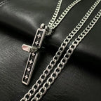 Seal Cross Stainless Steel Pendant Necklace