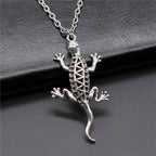 Cold Blooded Reptile Lizard Gecko Chameleon Pendant Necklace For Women Men
