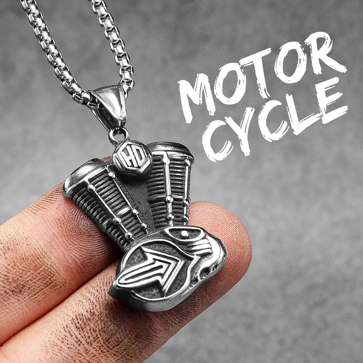 Punk Motorcycle Series Rider Route66 Stainless Steel Men Necklace Pendant Chain New in For Women Fashion Jewelry Gifts Wholesale