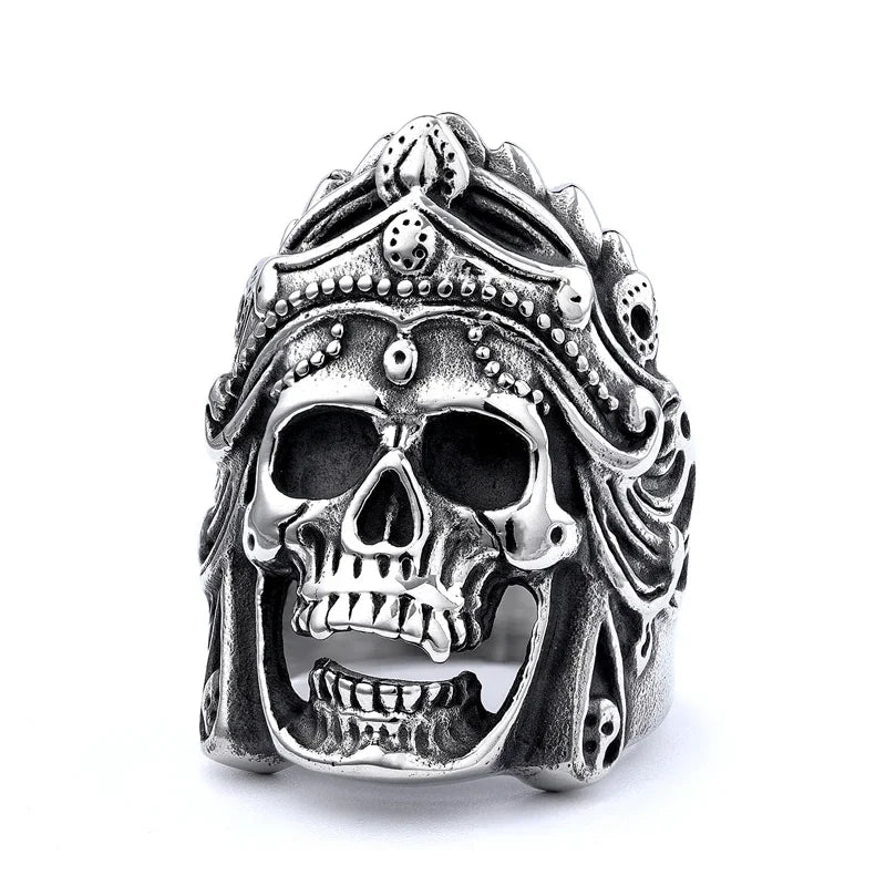 Multi Style Gothic Skull Rings Stainless Steel Fashion Personality Hip-hop Men Ring Biker Party Charm Jewelry Gift
