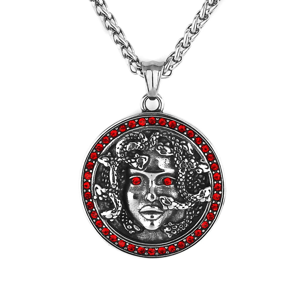 Medusa Steel Pendant Norse Mythology 316L