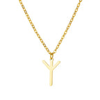 Viking Petite Rune Layering Necklace Elder Futhark Runes Feminine Delicate Norse Runic Pendants Minimalist Jewelry for Women