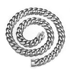 316L Stainless Steel Chain Necklace For Men 7MM-15MM Thick Long Chains Male Neck Punk Jewelry Accessories