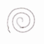 1pc Fashion Unisex Snake Chain Stainless Steel Jewelry Flat Snake Herringbone Chain Necklaces for Women Men New Trend