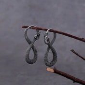 Animal Snake Hoop Earrings Punk Men Women — Stainless Steel