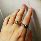 Greek Mythology Retro Gothic Art Open Ring — Adjustable