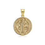 Vintage Christian Saint Benedict Pendant Necklaces For Men Women Fashion Exorcist Priest Cross Necklace Amulet Jewelry