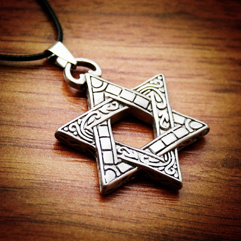 Stainless Steel Hexagram Star Pendant Necklace