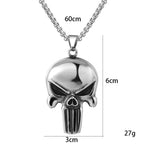 Ghost Skull Pendant Necklace — Gothic