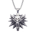 Wolf Stainless Steel Pendant Necklace