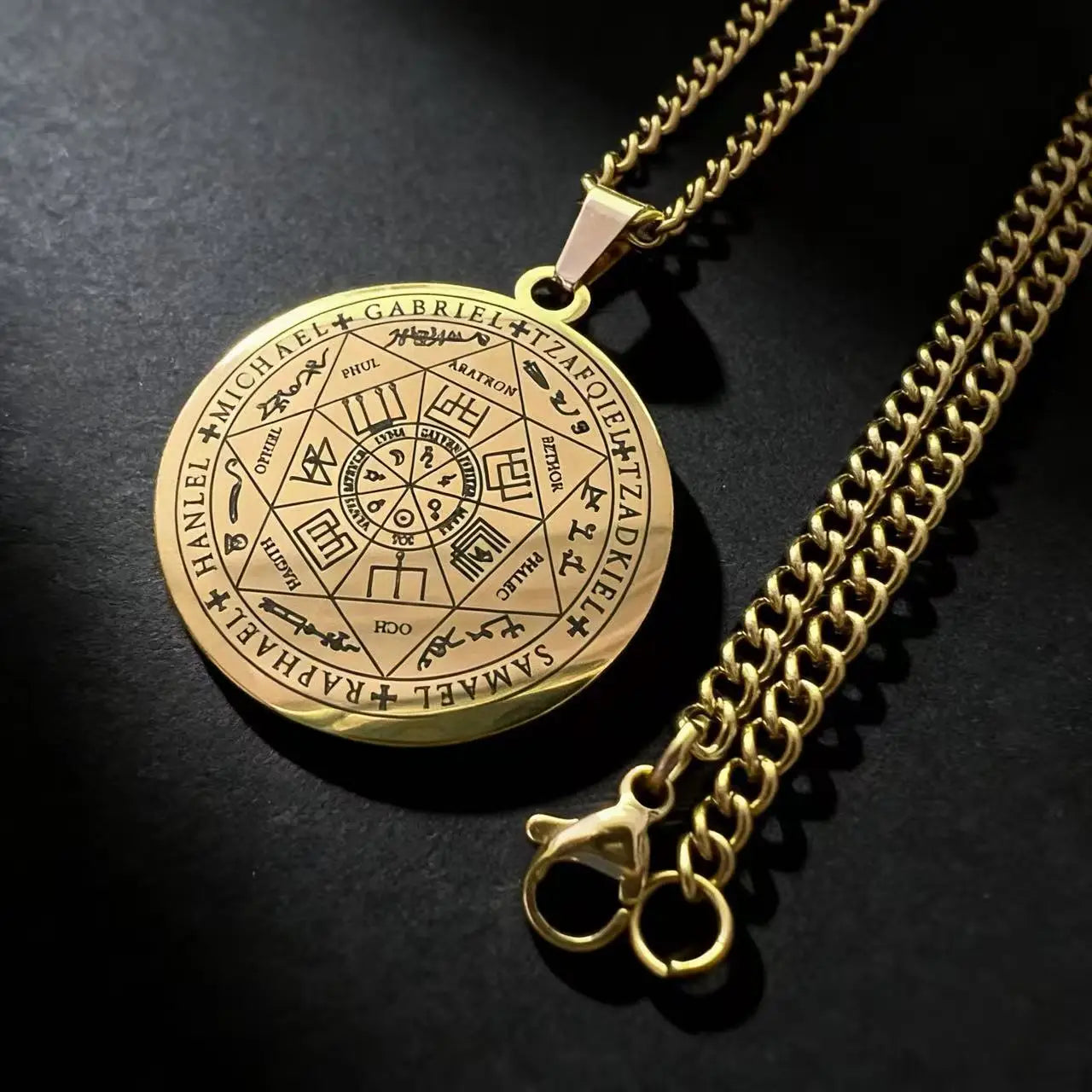Steel Pendant Coin Solomon Religion