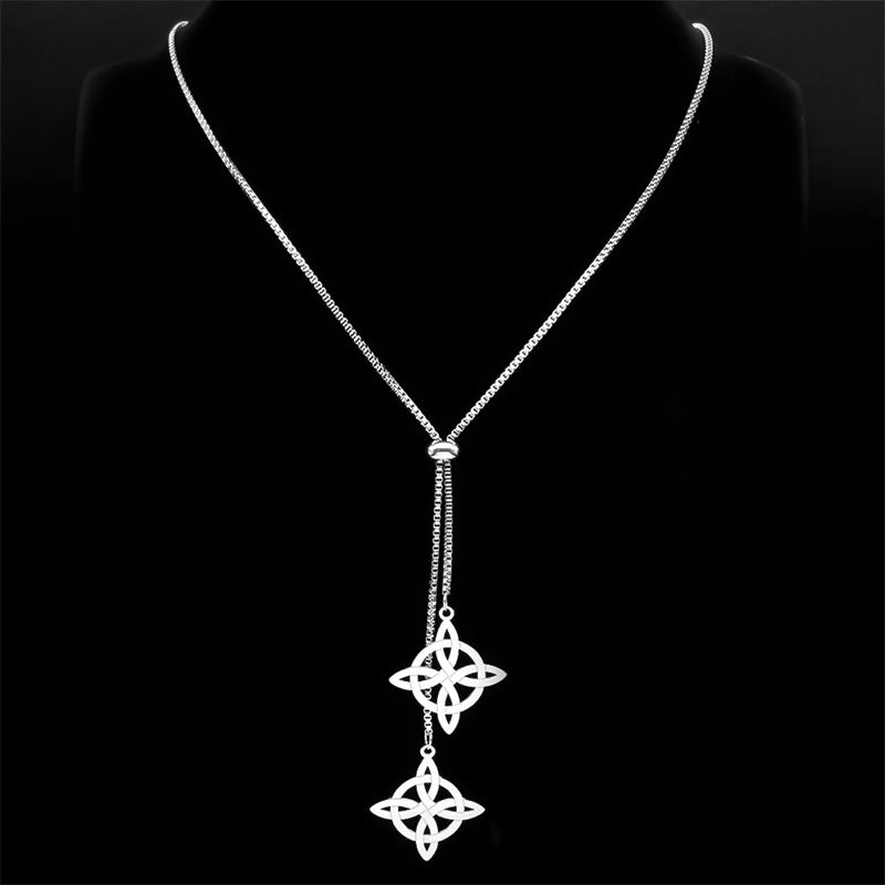 Celtic Steel Chain Witch Knot Witchcraft Sweater