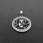 Greek Medusa Snake Pendant Necklace — Stainless Steel