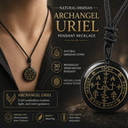 Archangel Black Pendant Necklace
