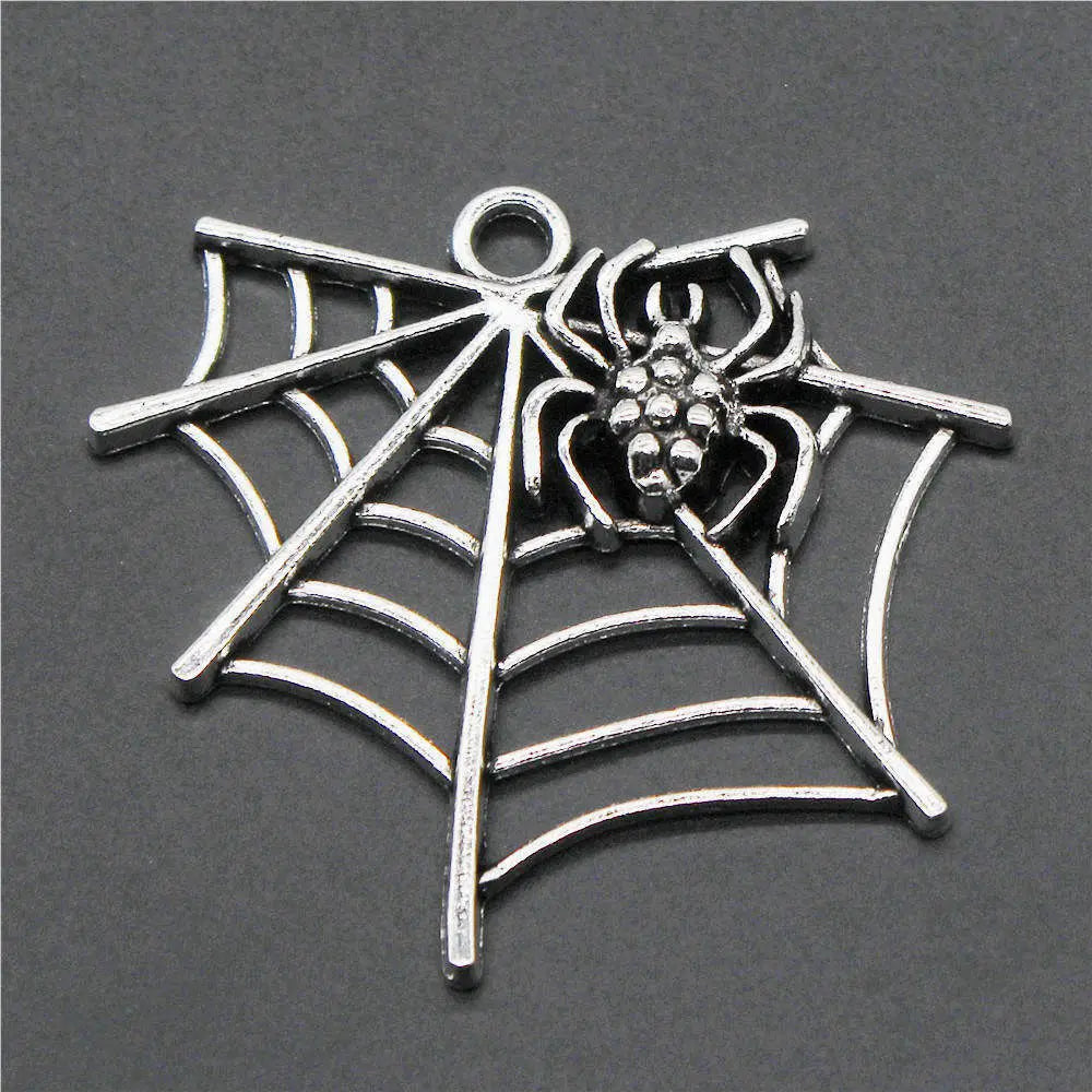 Boho Spider Web Charms Pendant Female Jewelry Bulk Cheapest Items
