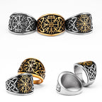 Compass Celtic Ring — Stainless Steel