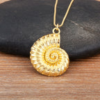 Shell Charm Pendant Necklace