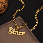 Personalized Custom Zircon Name Necklace Stainless Steel for Women Men Double Layers Zircon Twist Chain Birthday Jewelry Gift