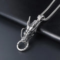 Dragon Head Pendant Necklace — Stainless Steel