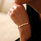 Minimalist Skeleton Cuff Bracelet — Stainless Steel