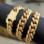 Stainless Steel Cuban Chain Necklace Miami 8/10/12MM
