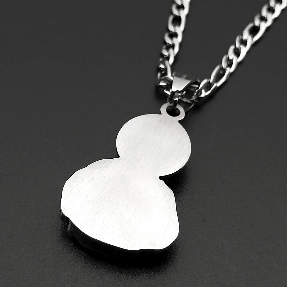Sacred Heart Jesus Amulet Pendant Necklace — Stainless Steel