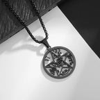 Inverted Cross Stainless Steel Pendant Necklace