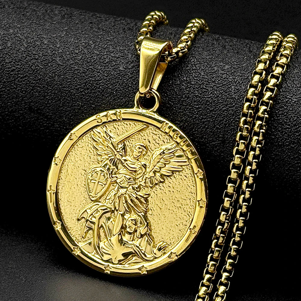 Saint Michael Angel Medal Pendant