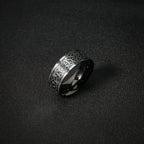 Viking Words Ring Western Band for Men and Women