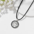 12 Horoscope Pendant Necklace For Women Men Silver Color Aries Leo 12 Constellations Zodiac Sign Necklaces Choker