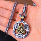 Viking Vegvisir Compass Pendant — Stainless Steel