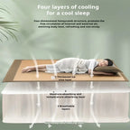 Cool Mat Bamboo Mat Summer Naked Sleeping Student Dormitory Mattress Foldable Ice Silk Mat Dual-Use Double-Sided