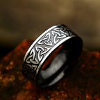 Valknut Steel Ring Vintage Vikings Party