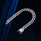 Luxury Solid Platinum PT950 Cuban Bracelet Men's Diamonds Men's Bracelet